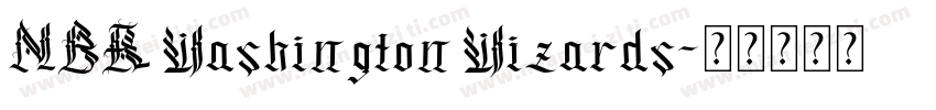 NBA Washington Wizards字体转换